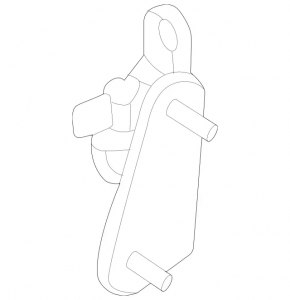Upper rear left door hinge Mercedes W167 GLE 350 450 20-23