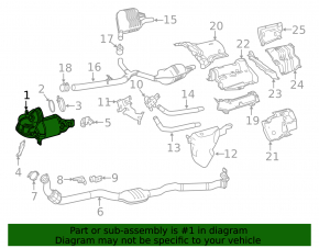 Mercedes X167 GLS 450 20-24 catalytic converter