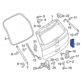 Ford Explorer 16-17 Foot Tailgate Opening Sensors