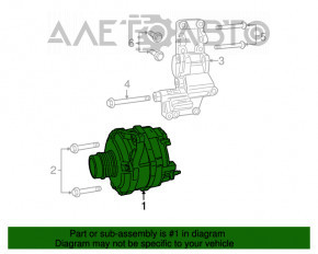 Generator Chrysler 200 11-13 2.4