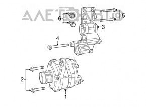 Generator Chrysler 200 11-13 2.4