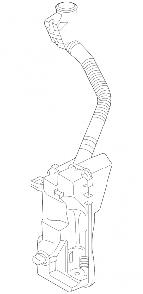 Volkswagen ID.4 21-26 windshield washer reservoir with filler neck and sensor