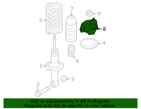 Rear left shock absorber support for Subaru BRZ 22-26