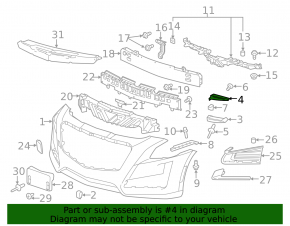 Front bumper mount left outer Cadillac CTS 14-19 broken