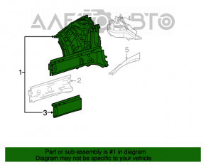 Front quarter left Mercedes CLA 14-19 graphite