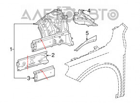 Front quarter left Mercedes CLA 14-19 graphite