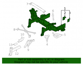 Front body frame BMW i3 14-20