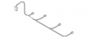 Audi Q7 4L 10-15 rear bumper wiring for parking sensors and BSM