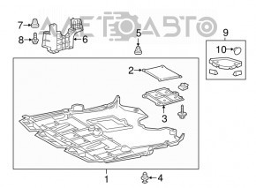 Engine protection side left Lexus IS 14-20