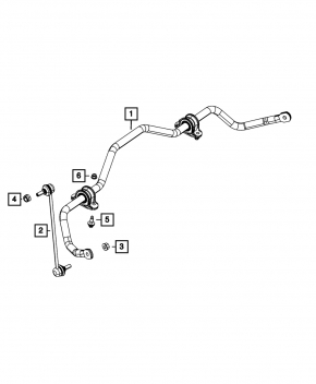 Front stabilizer bar for Dodge Dart 13-16, 20mm