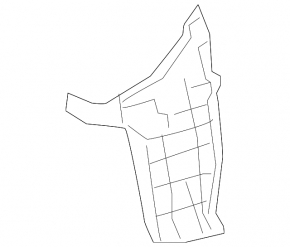 Rear bumper liner right Toyota Prius 50 19-22