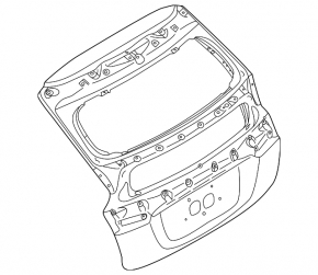 Naked tailgate Mitsubishi Eclipse Cross 18-20