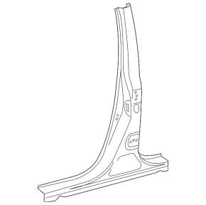 Body pillar central right Lexus RX350 RX450h 16-22
