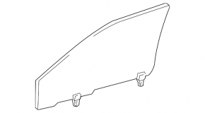 Front right door glass for Toyota Prius 2009-2010