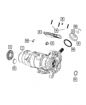 Front gearbox Jeep Cherokee KL 14-18 transfer case 2.4 Off road 103k