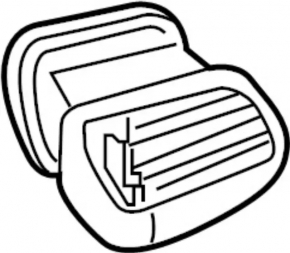 Front Air Vent Deflector Driver's Infiniti QX30 17-