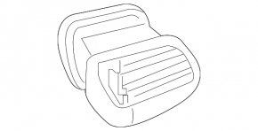 Front Air Vent Deflector Driver's Infiniti QX30 17-