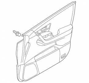 Front right black door panel for Nissan Murano z50 2003-2007
