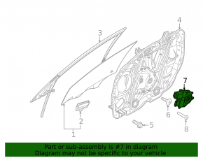 Front right window lift motor for Kia Sportage 23-26