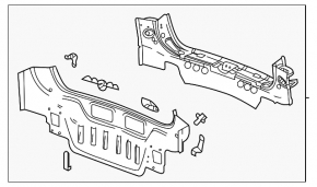 GMC Terrain 18 Rear Panel - 2 Parts