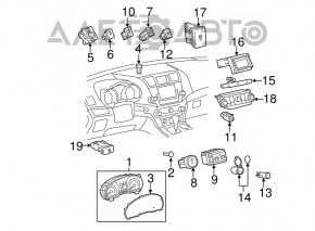 Ignition Button Start-Stop Toyota Camry v40