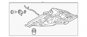 Front right headlight mount for Porsche Panamera 14-16
