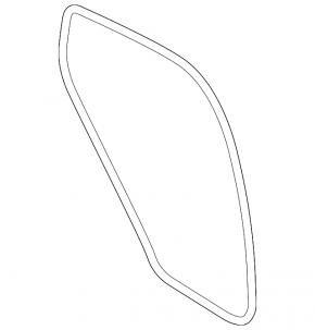 Rear left door seal for Porsche Cayenne 19-23