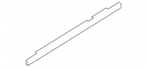 Molding door-glass central rear right Mazda3 03-08 HB