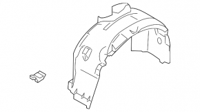 Front left mudguard Ford Transit Connect MK2 13- FPS