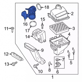 Lincoln MKX 16-18 3.7 Air Duct