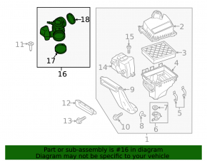 Lincoln MKX 16-18 3.7 Air Duct