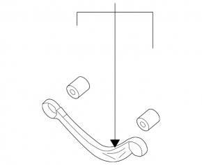 Upper rear left control arm Mazda 6 09-13