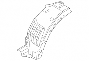 Front left fender liner for Jaguar E-Pace 18-25