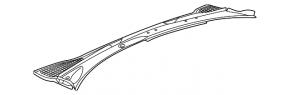 Plastic windshield wiper grille for Volkswagen ID.4 23-25