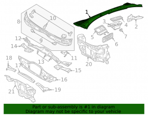 Plastic windshield wiper grille for Volkswagen ID.4 23-25