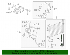 Chevrolet Cruze 11-15 Air Conditioner Dehumidifier
