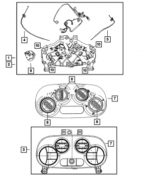 Climate control system for the Fiat 500 12-13 auto