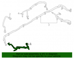 Genesis GV60 23-25 rear cooling system hose