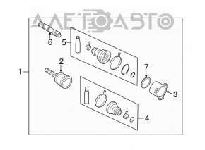 Nissan 350z rear right axle drive