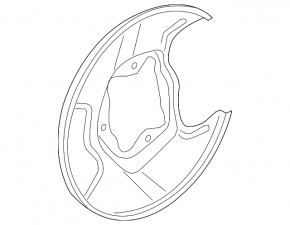 Rear Left Brake Disc Cover Acura ILX 13-15