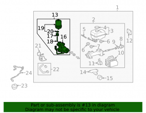 Brake booster Lexus GX460 10-23