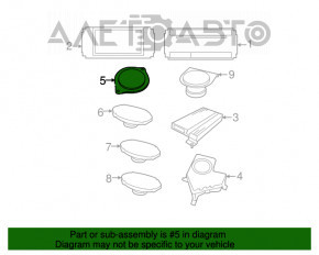 Front Panel Speaker Left Chrysler Pacifica 17-