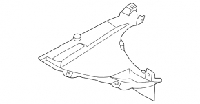Front right lower fender liner for BMW X2 U10 24-26