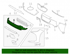 Front bumper lower part Subaru Solterra 23-24