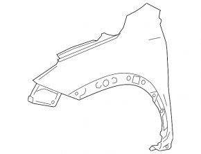 Front right wing Lexus NX200t NX300 NX300h 15-21