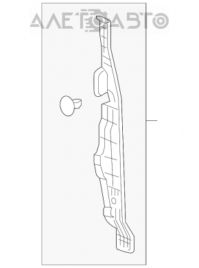 Left door-wing seal for Toyota Highlander 14-19
