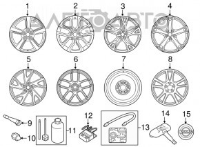 Compressor for pumping wheels Nissan Leaf 18-