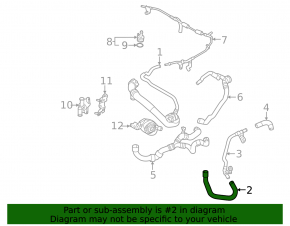 Cooling system hose Audi A3 8V 17-20 2.0T