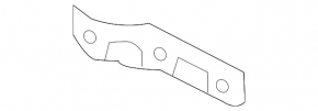 Front bumper mount right inner Infiniti JX35 QX60 13-20