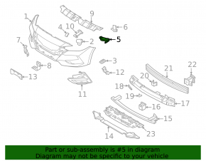 Front bumper mount right Nissan Sentra 20-